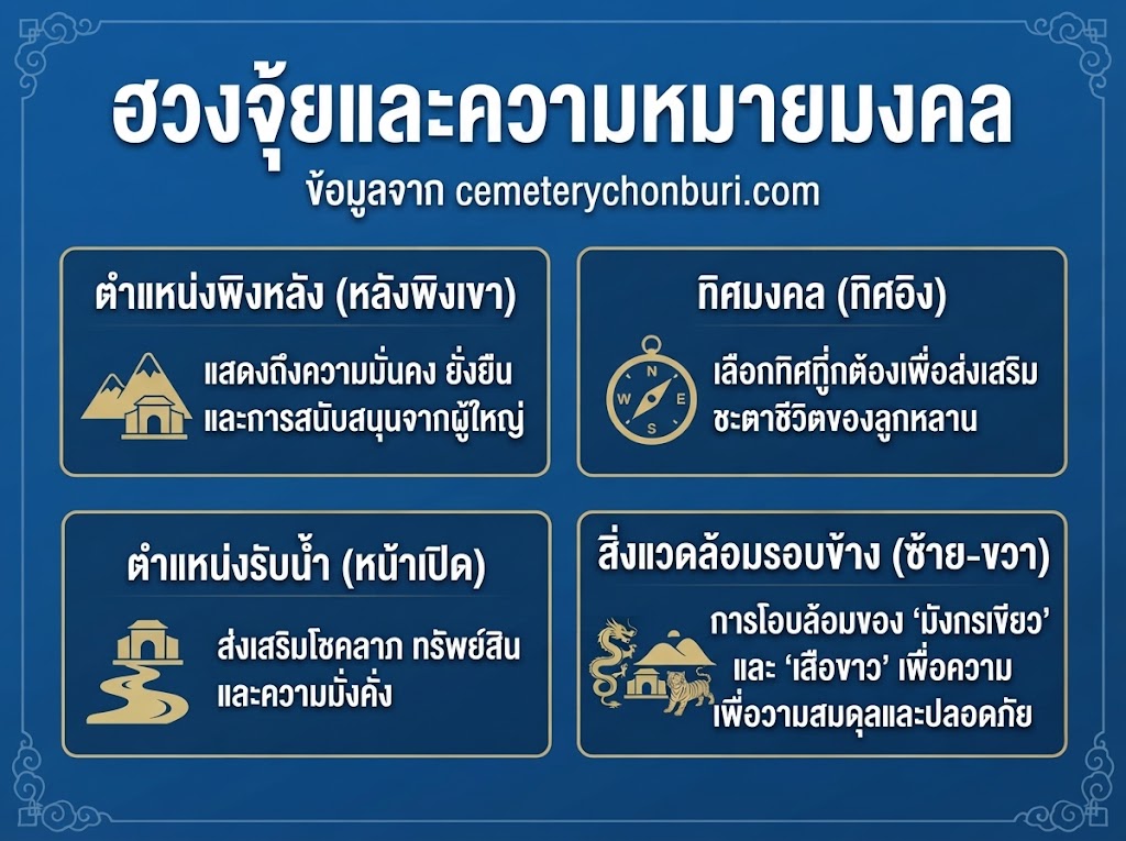 ถอดความหมายของทำเล ลานหงส์ ตัวเลขมงคล และตัวอักษรบนป้ายเจียะปี เพื่อให้เข้าใจว่าแต่ละองค์ประกอบส่งผลต่อลูกหลานอย่างไร